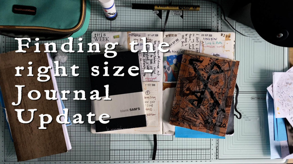 Finding the right size - journal update video cover