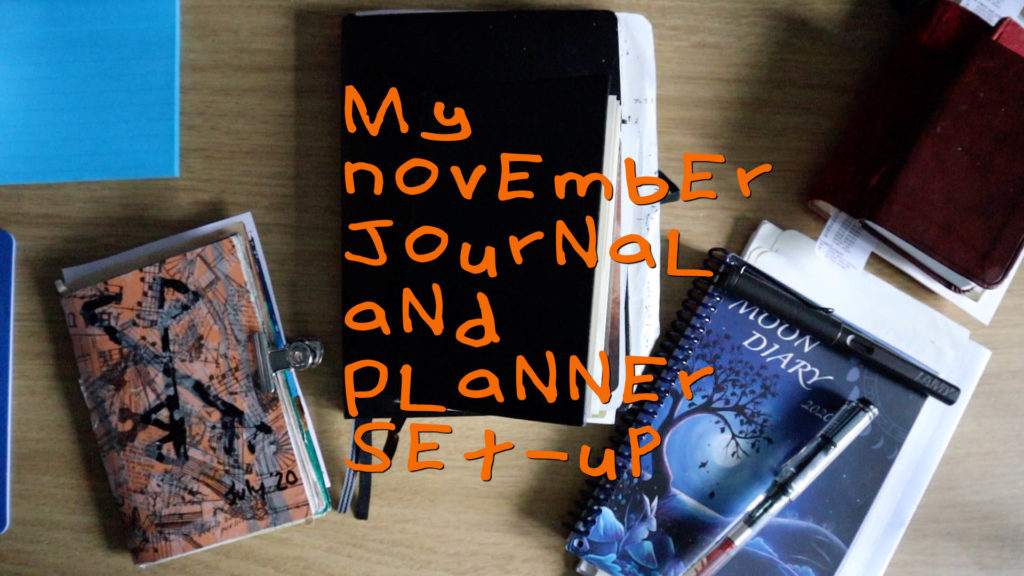 My November journal and planner set-up - images of my journals