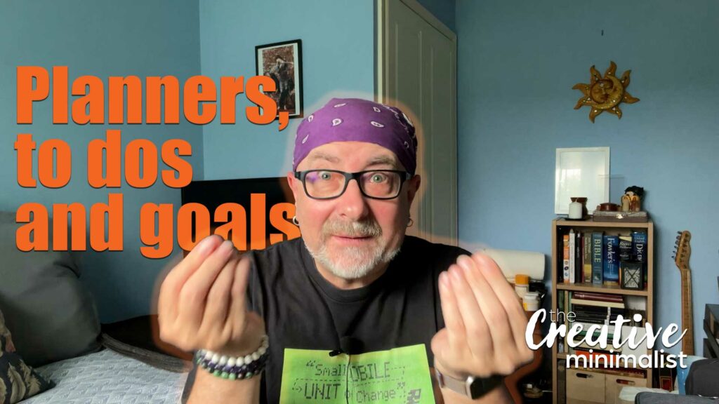 Planners, to-dos and goals image link to YouTube.